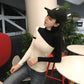 Color Matching Knitted Bottoming Shirt Slim Long-sleeved Sweater Women's Tight Tops
