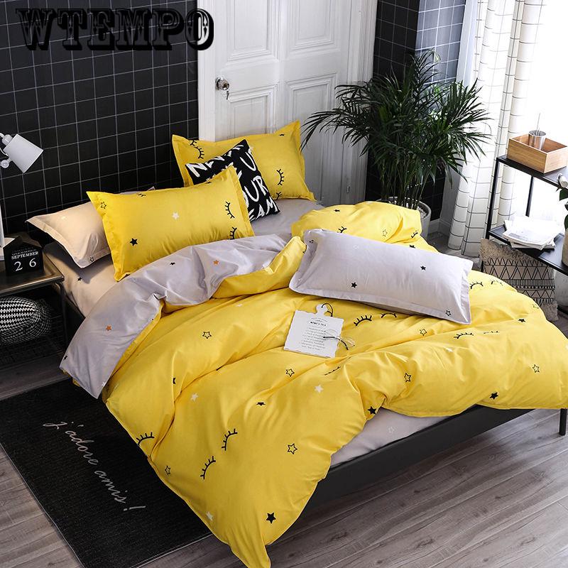 Four-piece Set of Bedding Comfortable and Simple Dormitory Supplies
