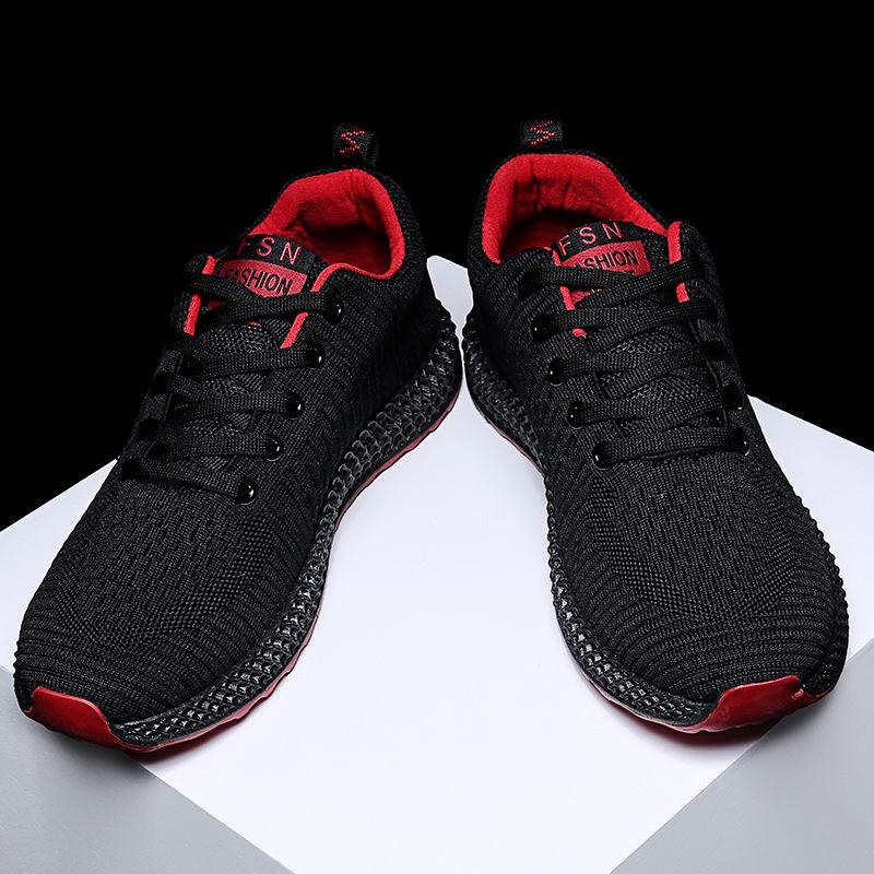 Fly -Woven Breathable Shoes Male Low Top Training Shoes Casual Lightweight Shoes Running Sneakers