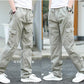 Summer Thin Straight Overalls Men's Large Loose Outdoor Casual Pants Multi Pocket Long Pants