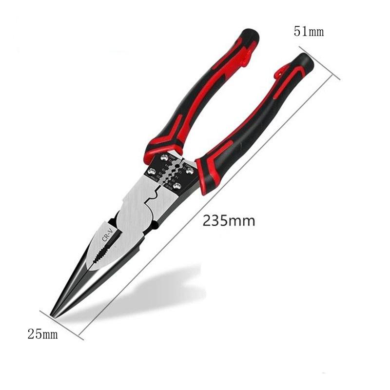 26cm Industrial Vise Needle-nose Pliers Diagonal Pliers Multifunctional Pliers Stripping Wire and Cutting Steel Wire