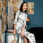 Split dress spring and autumn cheongsam female retro chinese style long cheongsam slim sleeves