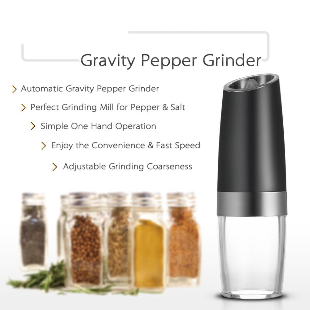 Home Use Electric Induction Stainless Steel Pepper Grinder Grinding Bottle