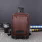 Chest Bag Men's Brown Multi-layer Zipper Large Capacity Messenger Bag Outdoor Sports Shoulder Bag