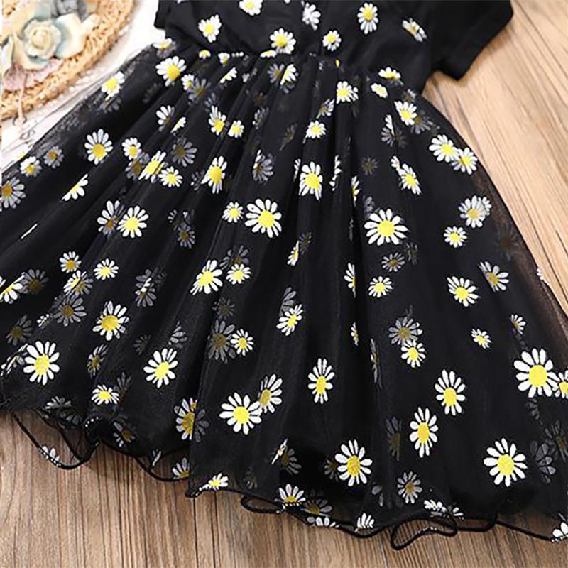 Girls' Summer Dresses Little Girls' Dress Children's Babies Little Daisies Mesh Princess Dresses