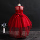Children's Dress Princess Short Front and Long Performance Costume Girl Net Yarn Tail Skirt Student Performance Costume