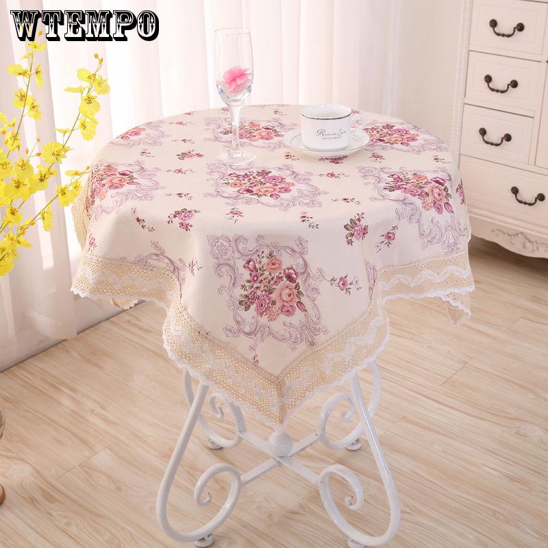 WTEMPO Tablecloth Waterproof and Oil-proof Fabric Cotton and Linen Tablecloth Coffee Table Cloth