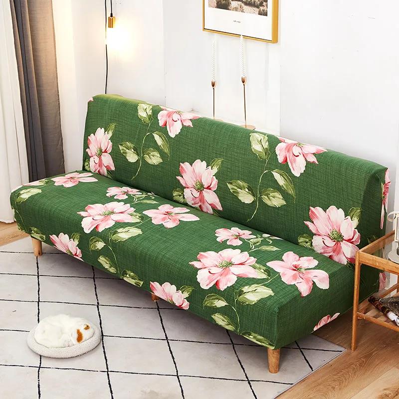 Simple Modern Elastic Sofa Bed Cover Protective Cover Sofa Cover Double Three-person Sofa Cushion Armless Sofa Cover