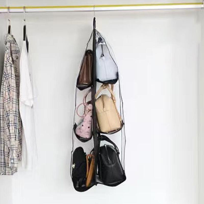 Transparent Bag Storage Hanging Bag Hanging Storage Bag Fabric Dust Bag Closet Wall Hanging Storage Rack Dust Bag