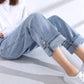 Pants Women Loose All-match Trend High Waist Thin Spring and Summer New Jeans Women Wide Leg Button Cuff Classic High Street Fashion