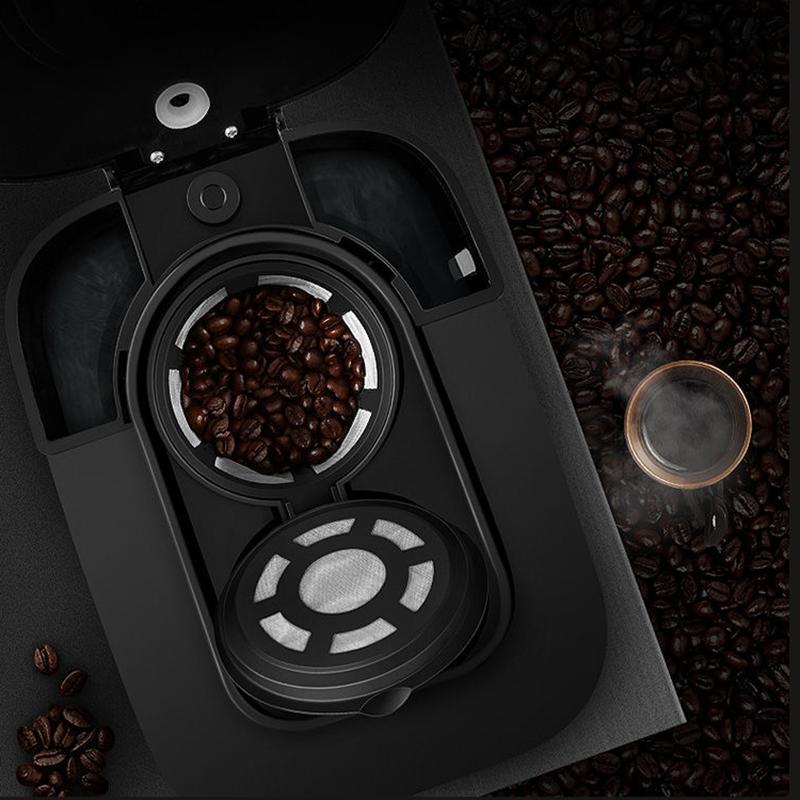 1000W Coffee Maker Machine Home Automatic LED-display Bean Grinder Fresh Grinding American Espresso Coffee Tea Milk