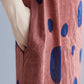 Dress Summer Short-sleeved Popular Printing Loose and Thin Slim Cover Belly Casual Plus Size Has Pockets DRESS