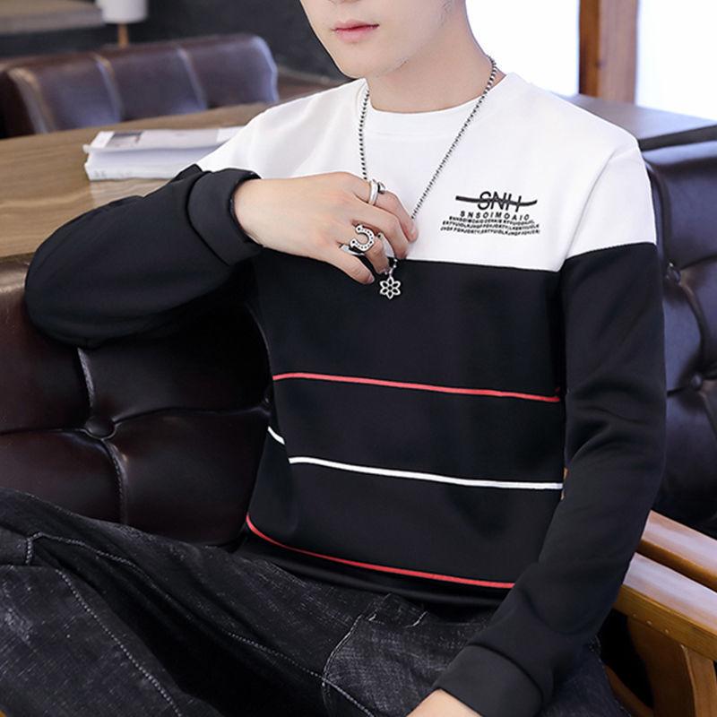 Sweatshirt Men's Winter Warm and Comfortable Slim Bottoming Shirt Long Sleeve Round Neck Pullover