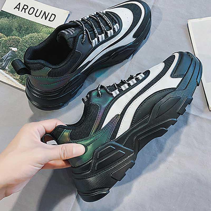 Plus Size39-44 Men Low-top Sneakers Luminous Running Basketball Shoes Breathable Lightweight Non-slip Sock Shoes Wear-resistant Deodorant Skate Shoes