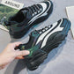 Plus Size39-44 Men Low-top Sneakers Luminous Running Basketball Shoes Breathable Lightweight Non-slip Sock Shoes Wear-resistant Deodorant Skate Shoes