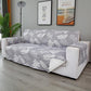 Grey Green Color Leaves Print Sofa Slipcover Anti-Slip Removable Washable Sofa Cover Furniture Protector Pet Mats