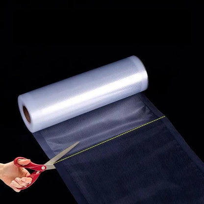 2 Rolls Bags for Vacuum Packing Machine Packaging Food Storage Vacuum Bags  Fine Lines 19 Silk Is Suitable for Packaging Oily Food