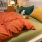 Girl Heart Ins Wind Bed Four-piece Naked Sleeping Washed Cotton Student Dormitory Quilt Cover Sheet Fresh Nordic 4 Pieces