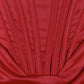 Stretch Satin Elegant Dress Women High Split Off Shoulder Sexy Party Dress Summer Dresses With Fishbone Vestidos