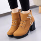 Ankle Boots Women Platform High Heels Buckle Shoes Crystal Tassel Short Boot Ladies Casual Footwear
