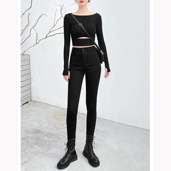 Plus Size Elastic Jeans Women's Skinny High Waist Slim Denim Trousers Spring and Summer Hip Lift Pencil Denim Pants