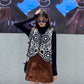 Embroidery Hollow Design Retro Style V-neck Sleeveless Waistcoat  Women's Spring and Summer
