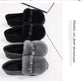 Autumn and Winter Plus Velvet Warm Shoes Plush Shoes Peas Shoes Women's Cotton Support Shoes with Non-slip Moccasins Flat Shoes