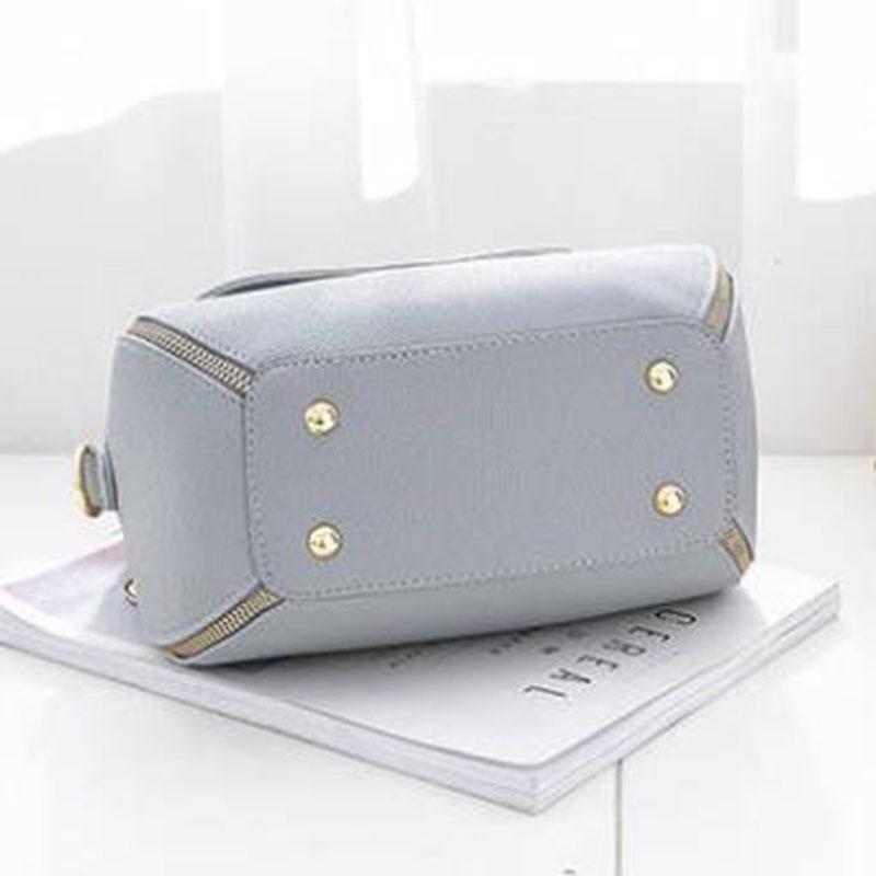 Crossbody Body Women Leather Anti-theft Waterproof Multi-pocket Drip Buckle Handbag Shoulder Bag
