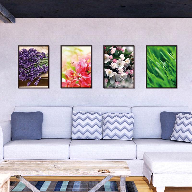 Living Room Bedroom Creative Combination 3D Quadruple Painting Landscape Wall Sticker
