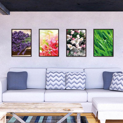 Living Room Bedroom Creative Combination 3D Quadruple Painting Landscape Wall Sticker