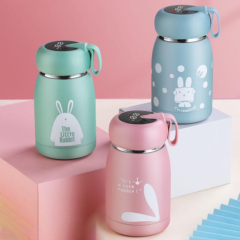 Intelligent Temperature Measuring Flask Portable Water Cup Children's Cup Female Student Cute Portable Thermos Cup