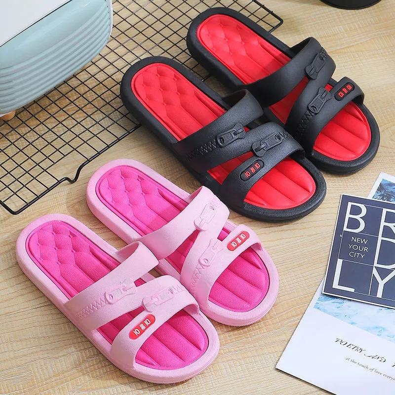 Men's Slippers Summer Wear Personalized Flip-flops Thick Bottom Beach Slippers Home One Word Sandals Outdoor Slippers