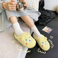 Autumn and Winter Pure Cotton Slippers Indoor Non-slip Soft-soled Shoes Warm Simple Plush Cotton Shoes