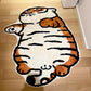 Imitation Cashmere Thick Tiger Carpet Bedroom Bedside Carpet Special-shaped Carpet Bathroom Non-slip Absorbent Mat