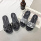 Summer Women Crystal Slippers Glitter Flat Soft Bling Female Candy Color Flip Flops Indoor Ladies Slides Beach Shoes