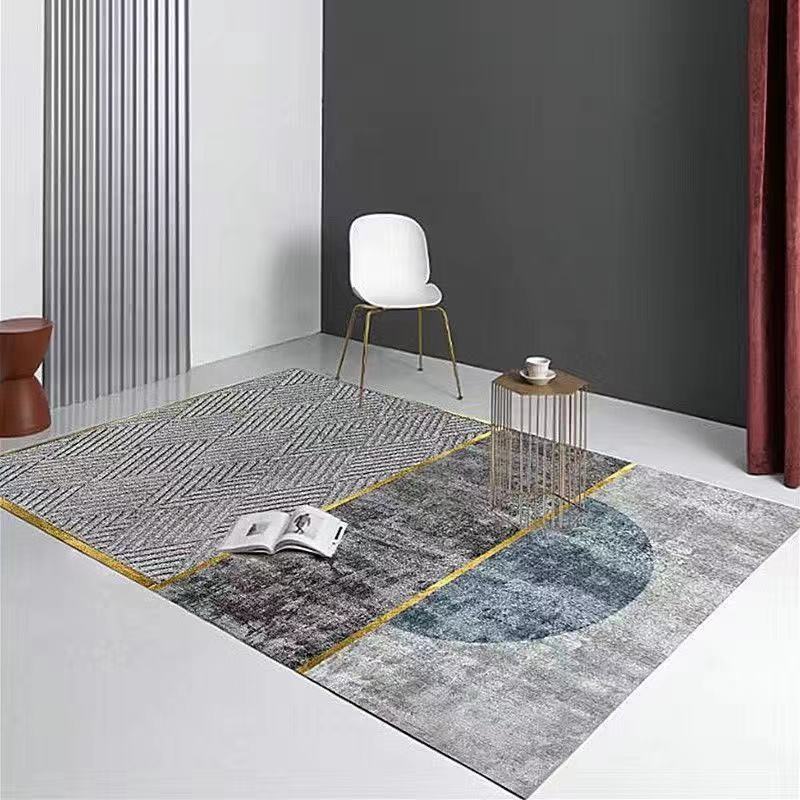 Geometric Carpet Living Room Carpet Pad Bedroom Full Bed Blanket Can Be Customized