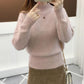 Women's Autumn and winter Bottoming shirt Warm Long sleeve high collar sweater Knitting Sweater