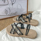 Summer Sandals Women's Soft-soled Korean Style Inner  Outer Wear Students All-match Flat-soled Roman Shoes