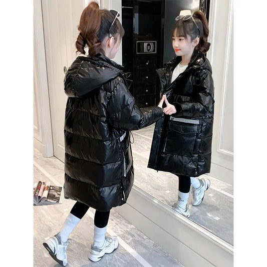 Girls' Cotton-padded Clothes Overcomes Warm Jacket Winter Clothes Thick Down Padded Jacket