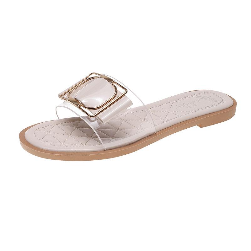 Summer Set Feet Sandals Slippers Women Fashion All-match Casual Outdoor Beach Flat Sandals