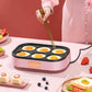 900W Frying Egg Machine Electric Bakeware Frying and Baking Machine Kitchen Supplies for Breakfast and Afternoon Tea