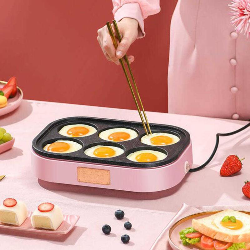 900W Frying Egg Machine Electric Bakeware Frying and Baking Machine Kitchen Supplies for Breakfast and Afternoon Tea