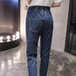 Men's Loose-fitting Jeans High-waisted Stretch Pants