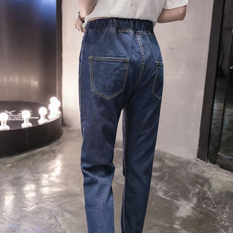 Men's Loose-fitting Jeans High-waisted Stretch Pants