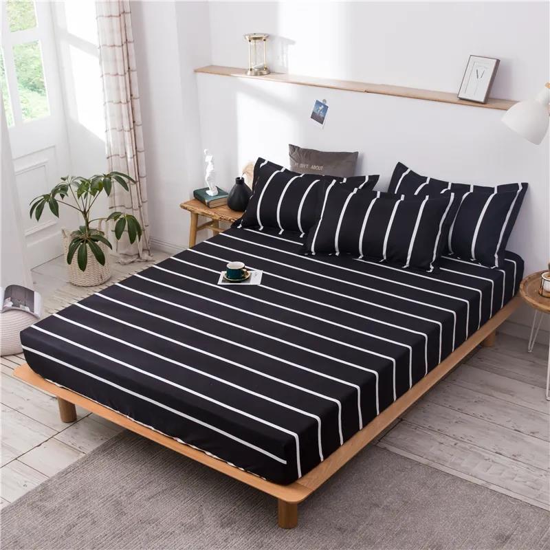 One-piece Waterproof Non-slip Mattress Cover Thick Sanded Bed Sheet Bed Cover Fully Enclosed Removable Mattress Cover
