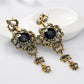 Creative Bohemian Retro Water Drops Tassel Long Earrings Jewelry Set Gifts fit with Wedding Dress
