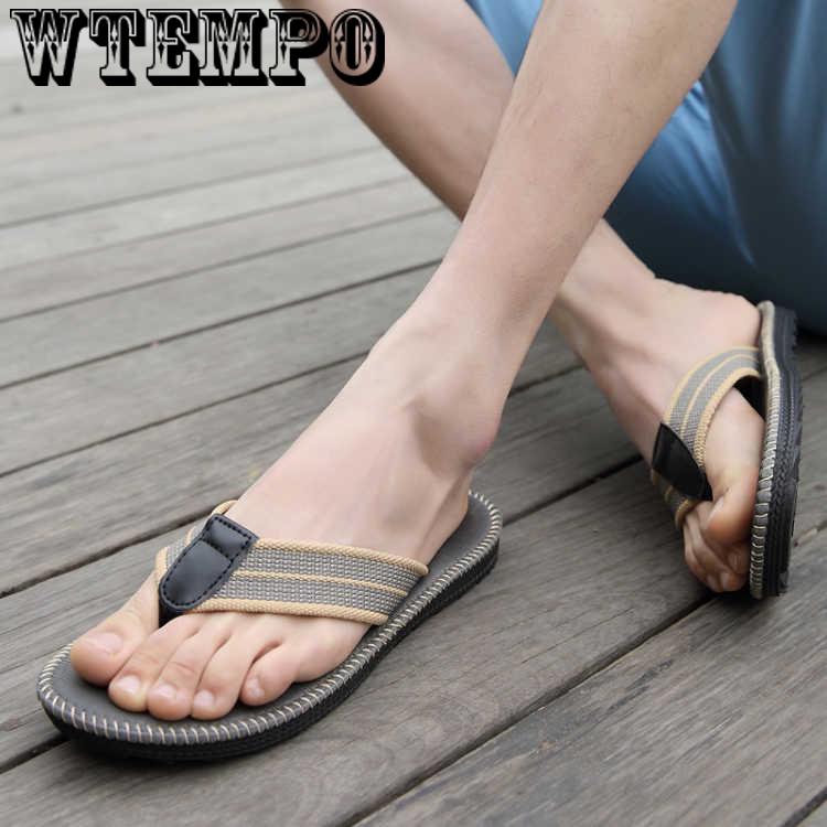 Non-slip soft bottom flip flops male beach sandals seaside summer slippers fashion men flip flops