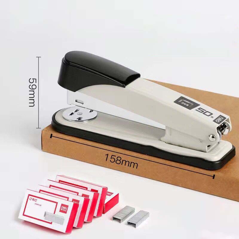 Metal Stapler 50 Pages Large Heavy-duty Thickening No. 12 Stapler Suitable for Office