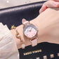 Women's Rhinestone Gradient Quartz Watch Niche Pink Luminous Waterproof Bracelet Watch Belt Quartz Diamond Watches