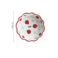 Household Creative Ceramic Bowl with Cute Fruit Salad Bowl Japanese Instant Noodle Bowl Tableware Ins Strawberry Rice Bowl Set